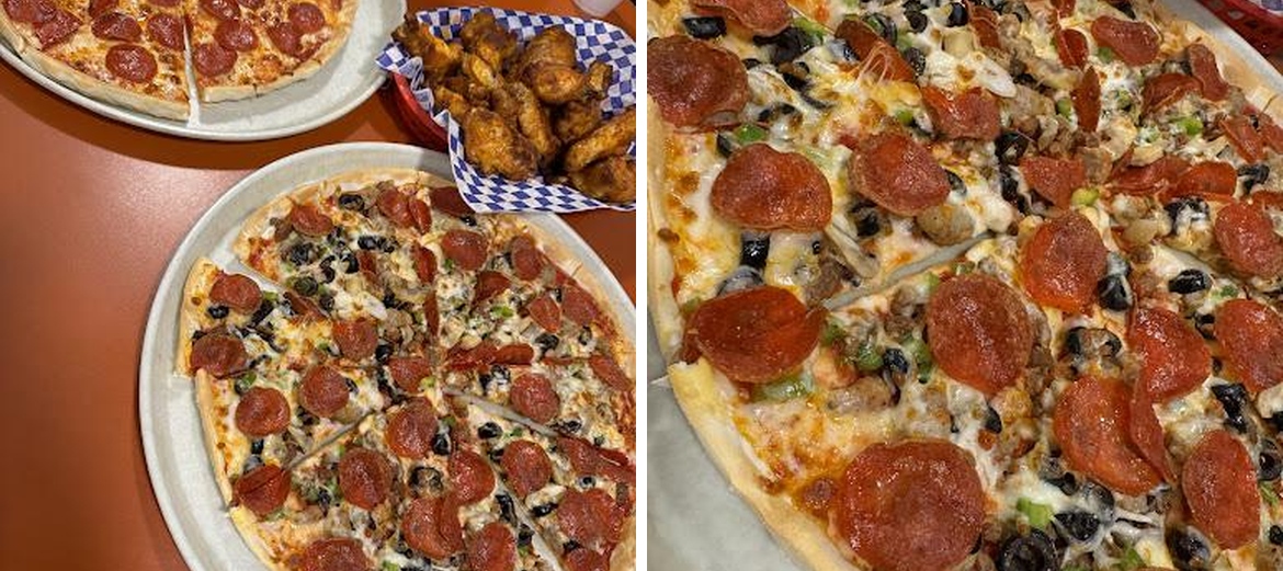 D J's Pizza Menu